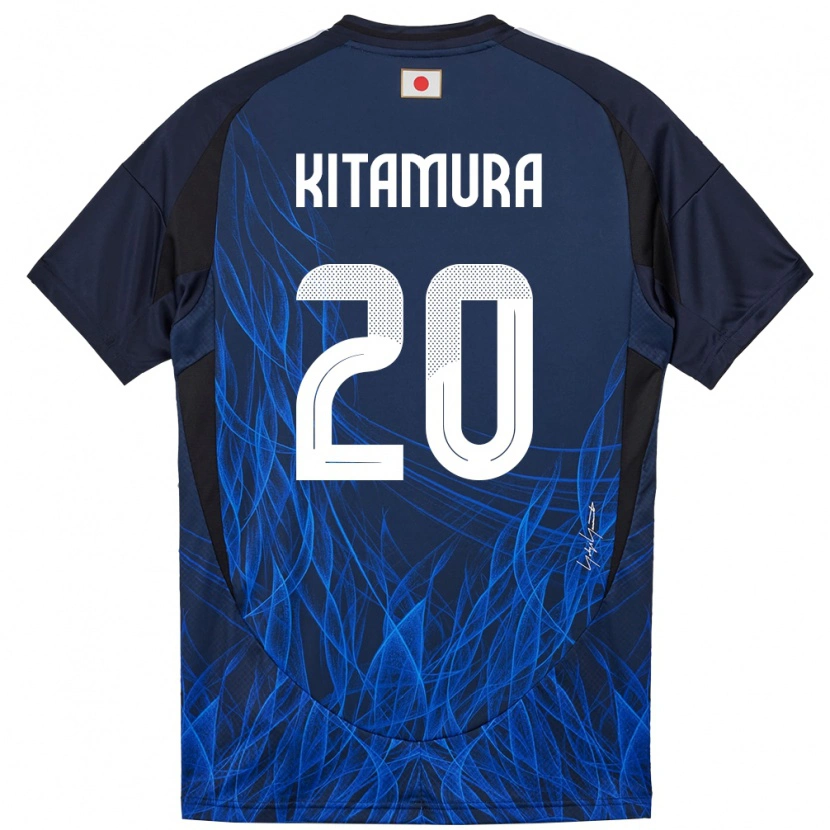 Danxen Homme Maillot Japon Nanami Kitamura #20 Bleu Foncé Tenues Domicile 24-26 T-Shirt