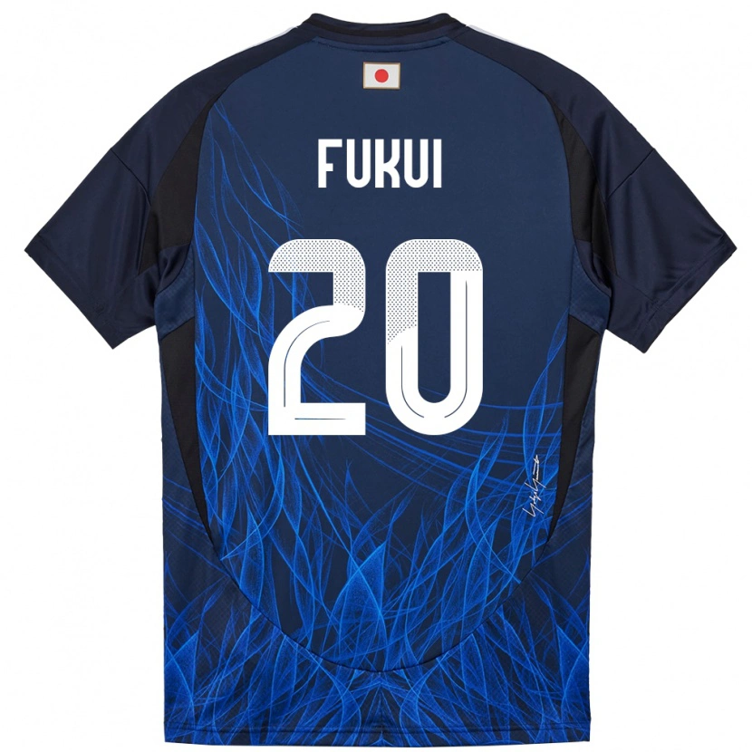 Danxen Homme Maillot Japon Taichi Fukui #20 Bleu Foncé Tenues Domicile 24-26 T-Shirt