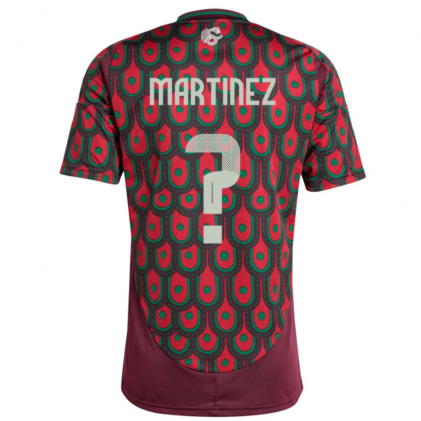 Danxen Homme Maillot Mexique Saeed Martinez #0 Bordeaux Tenues Domicile 24-26 T-Shirt