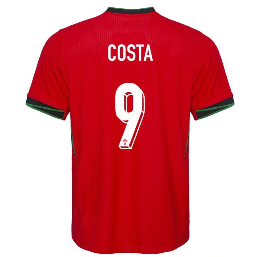 Danxen Homme Maillot Portugal Manuel Costa #9 Rouge Tenues Domicile 24-26 T-Shirt
