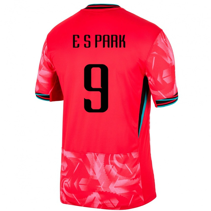 Danxen Homme Maillot Corée Du Sud Park Eun Sun #9 Rouge Tenues Domicile 24-26 T-Shirt