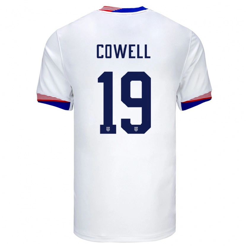 Danxen Homme Maillot États-Unis Cade Cowell #19 Blanc Tenues Domicile 24-26 T-Shirt