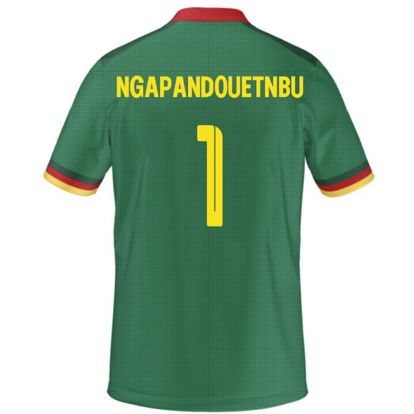 Danxen Homme Maillot Cameroun Simon Ngapandouetnbu #1 Vert Tenues Domicile 24-26 T-Shirt