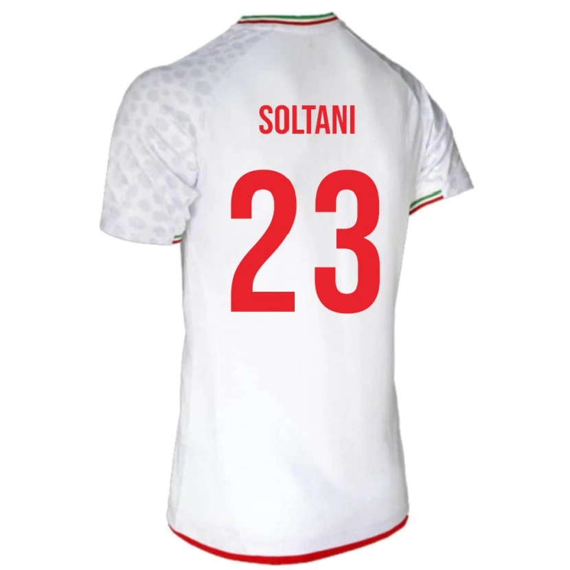 Danxen Homme Maillot Iran Raouf Soltani #23 Blanc Tenues Domicile 24-26 T-Shirt