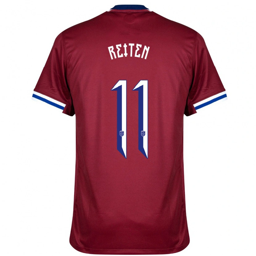 Danxen Homme Maillot Norvège Guro Reiten #11 Rouge Bleu Blanc Tenues Domicile 24-26 T-Shirt