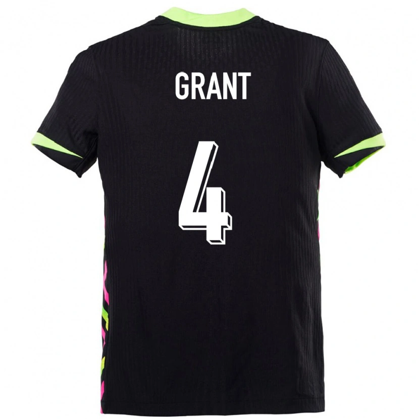 Danxen Homme Maillot Australie Rhyan Grant #4 Bleu Foncé Tenues Extérieur 24-26 T-Shirt