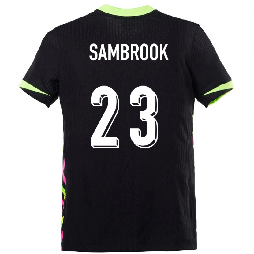 Danxen Homme Maillot Australie Logan Sambrook #23 Bleu Foncé Tenues Extérieur 24-26 T-Shirt