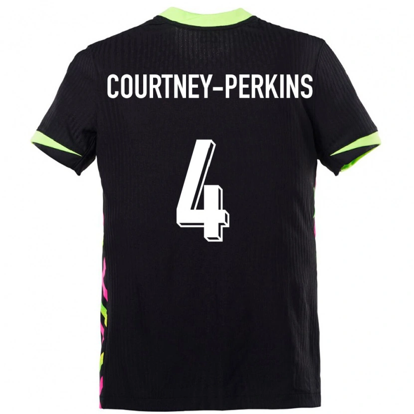 Danxen Homme Maillot Australie Jordan Courtney Perkins #4 Bleu Foncé Tenues Extérieur 24-26 T-Shirt