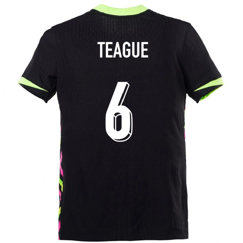 Danxen Homme Maillot Australie Ryan Teague #6 Bleu Foncé Tenues Extérieur 24-26 T-Shirt
