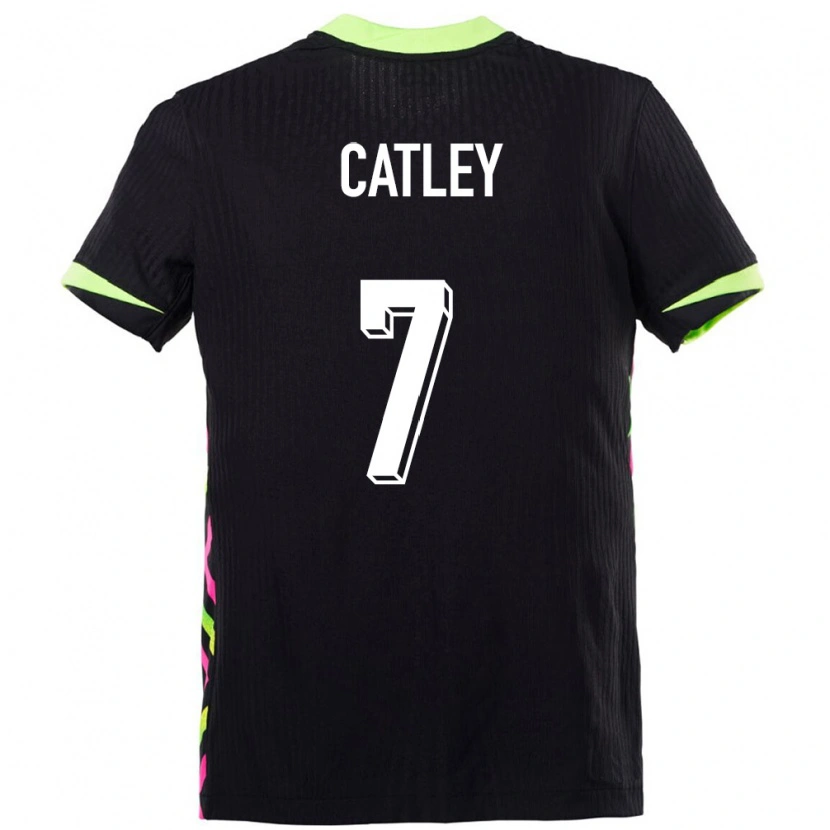 Danxen Homme Maillot Australie Stephanie Catley #7 Bleu Foncé Tenues Extérieur 24-26 T-Shirt