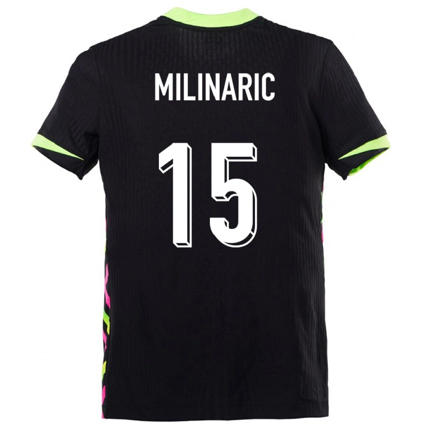 Danxen Homme Maillot Australie Anton Milinaric #15 Bleu Foncé Tenues Extérieur 24-26 T-Shirt