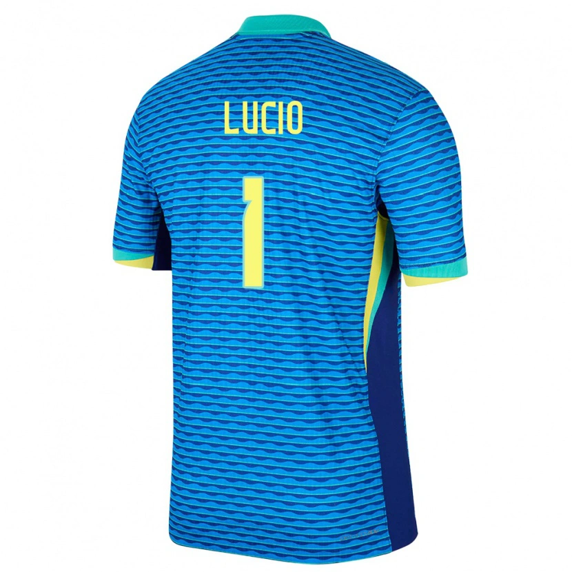 Danxen Homme Maillot Brésil João Lucio #1 Bleu Tenues Extérieur 24-26 T-Shirt