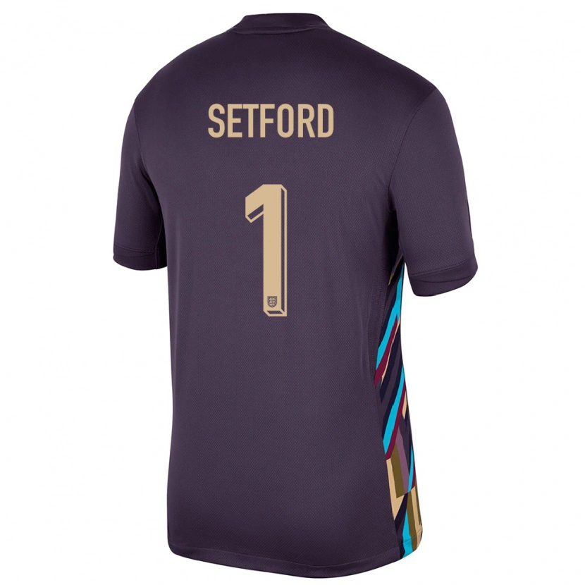 Danxen Homme Maillot Angleterre Tommy Setford #1 Raisins Noirs Tenues Extérieur 24-26 T-Shirt