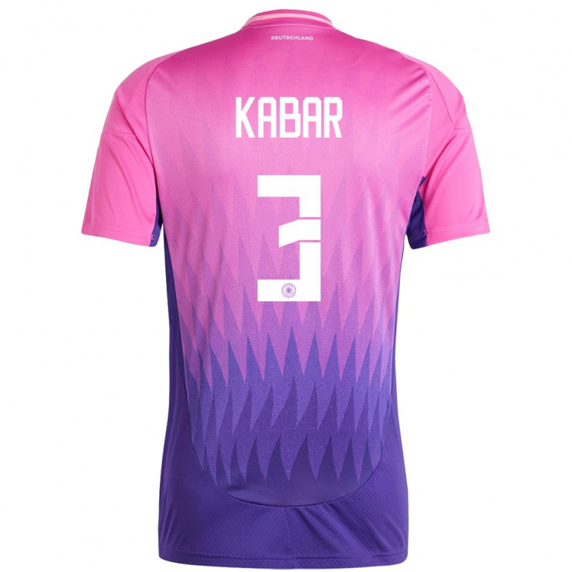 Danxen Homme Maillot Allemagne Almugera Kabar #3 Rose-Mauve Tenues Extérieur 24-26 T-Shirt