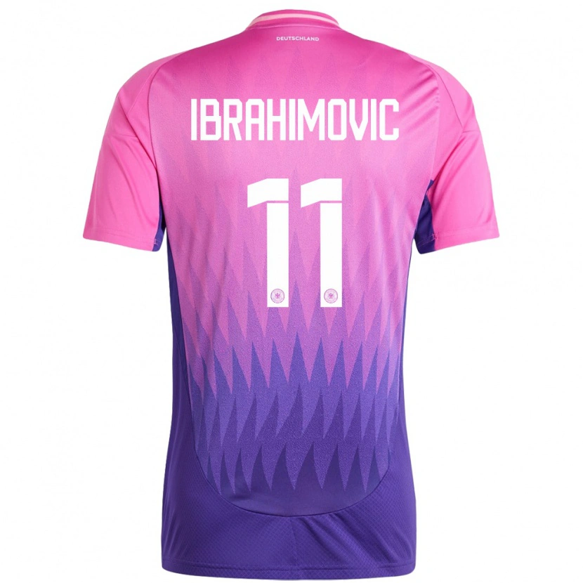 Danxen Homme Maillot Allemagne Arijon Ibrahimovic #11 Rose-Mauve Tenues Extérieur 24-26 T-Shirt