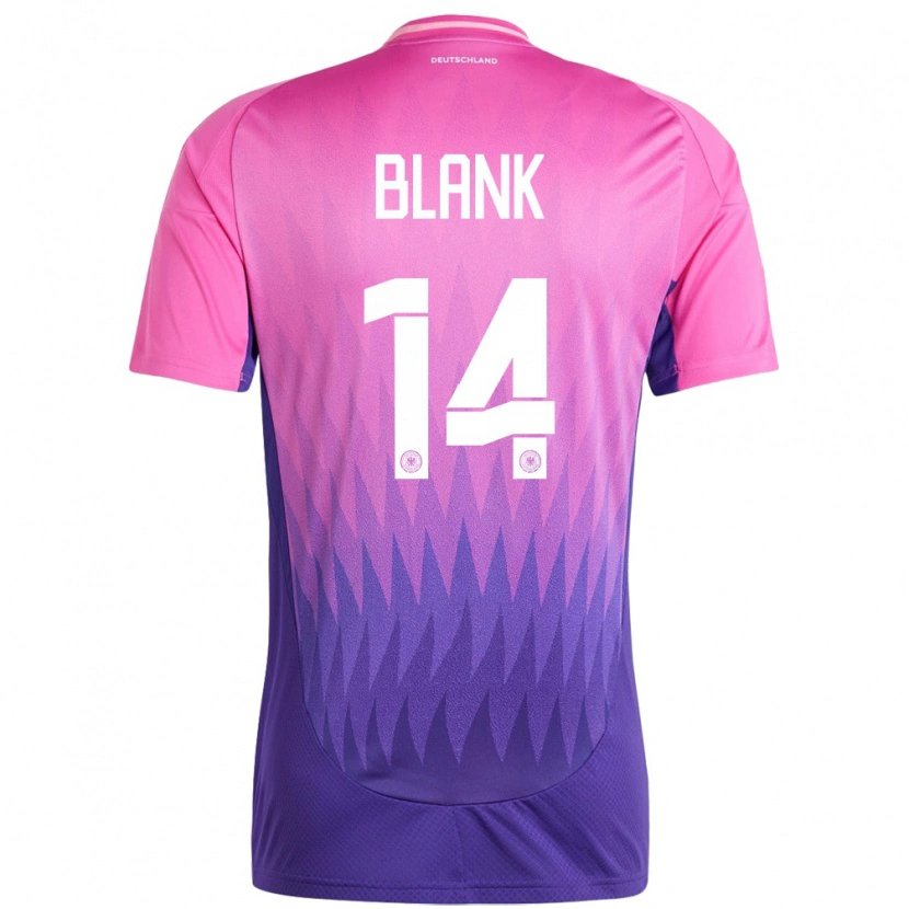 Danxen Homme Maillot Allemagne Hendry Blank #14 Rose-Mauve Tenues Extérieur 24-26 T-Shirt