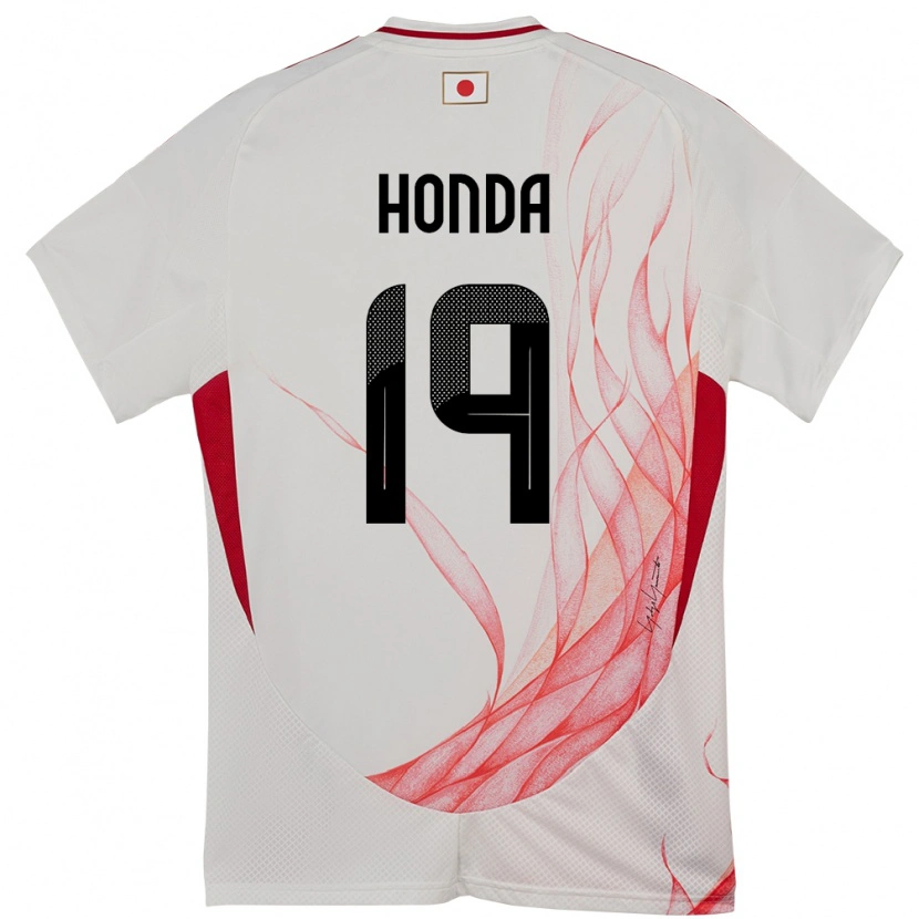 Danxen Homme Maillot Japon Fuchi Honda #19 Blanc Tenues Extérieur 24-26 T-Shirt