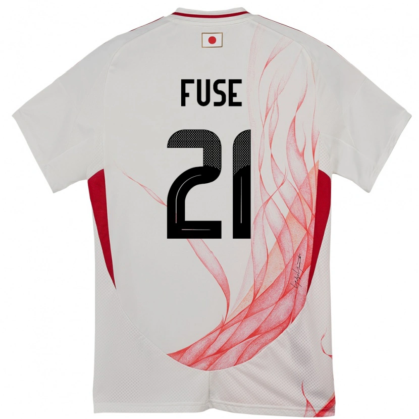 Danxen Homme Maillot Japon Katsuma Fuse #21 Blanc Tenues Extérieur 24-26 T-Shirt
