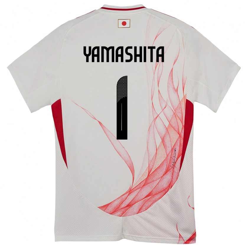 Danxen Homme Maillot Japon Ayaka Yamashita #1 Blanc Tenues Extérieur 24-26 T-Shirt