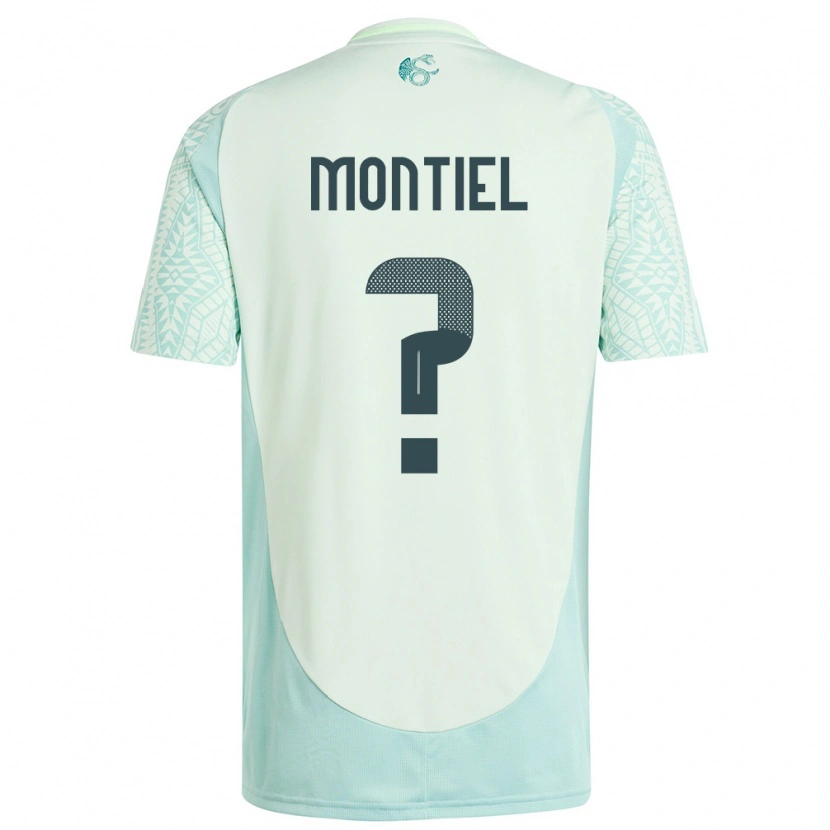 Danxen Homme Maillot Mexique Elías Montiel #0 Lin Vert Tenues Extérieur 24-26 T-Shirt