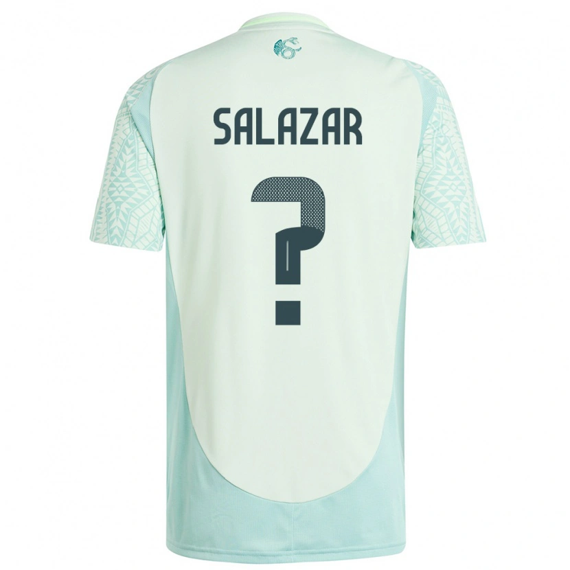 Danxen Homme Maillot Mexique Bryan Salazar #0 Lin Vert Tenues Extérieur 24-26 T-Shirt