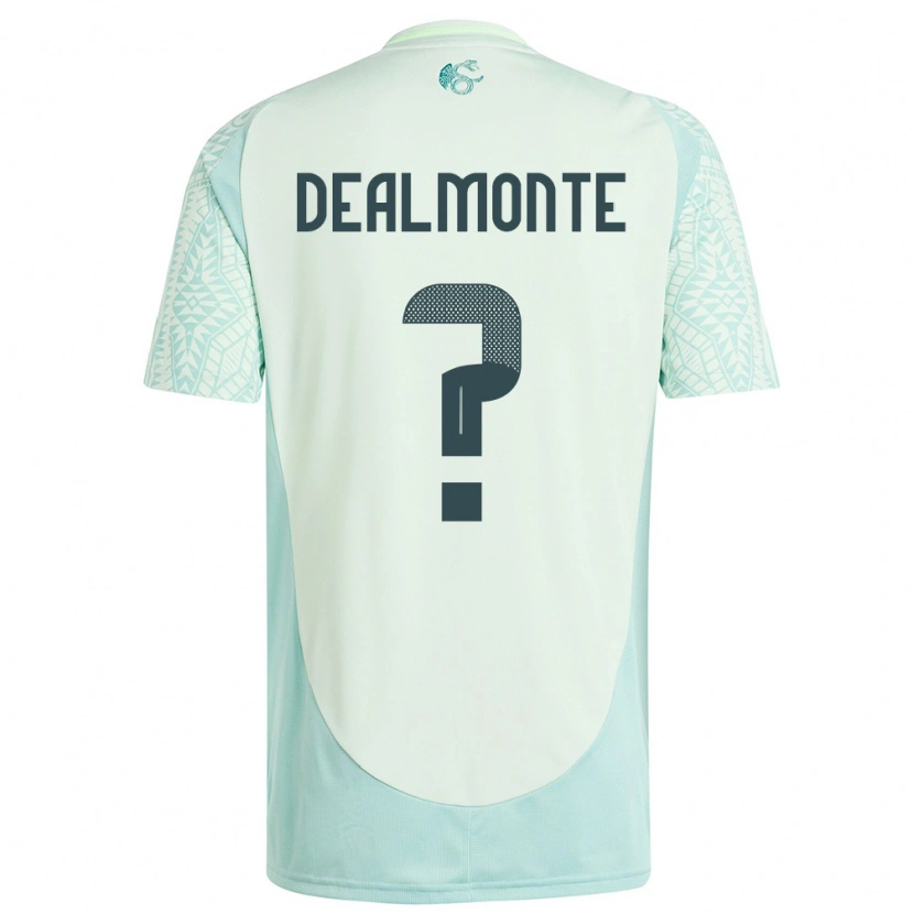 Danxen Homme Maillot Mexique Charly Dealmonte #0 Lin Vert Tenues Extérieur 24-26 T-Shirt