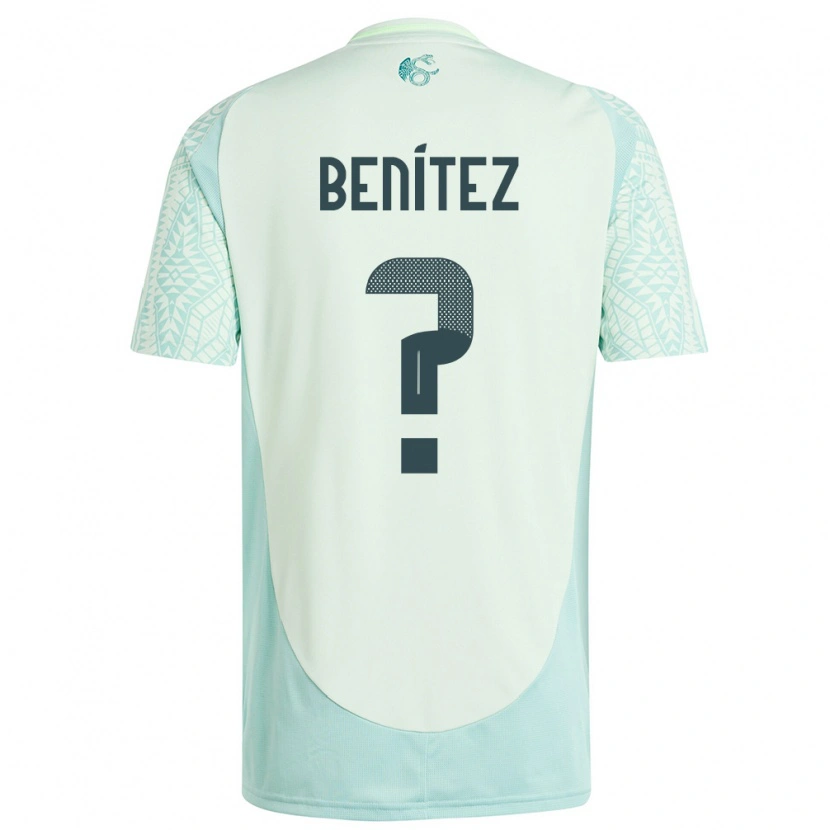 Danxen Homme Maillot Mexique Gianluca Benítez #0 Lin Vert Tenues Extérieur 24-26 T-Shirt