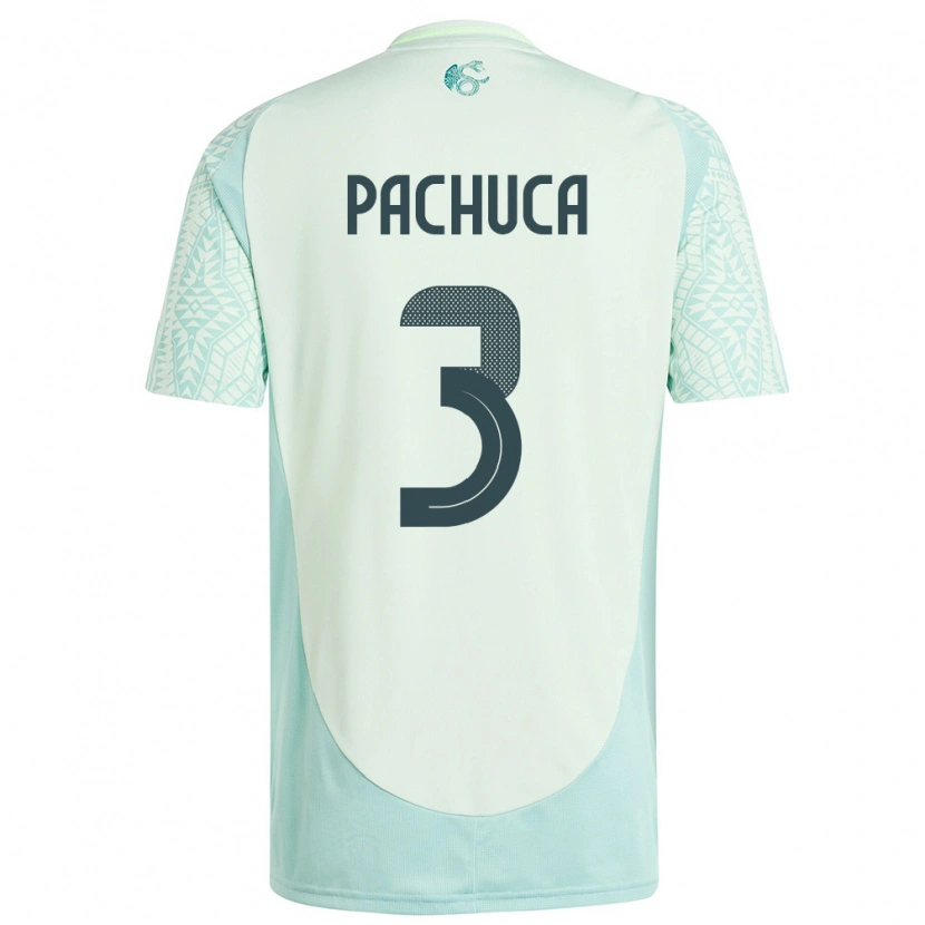 Danxen Homme Maillot Mexique José Pachuca #3 Lin Vert Tenues Extérieur 24-26 T-Shirt