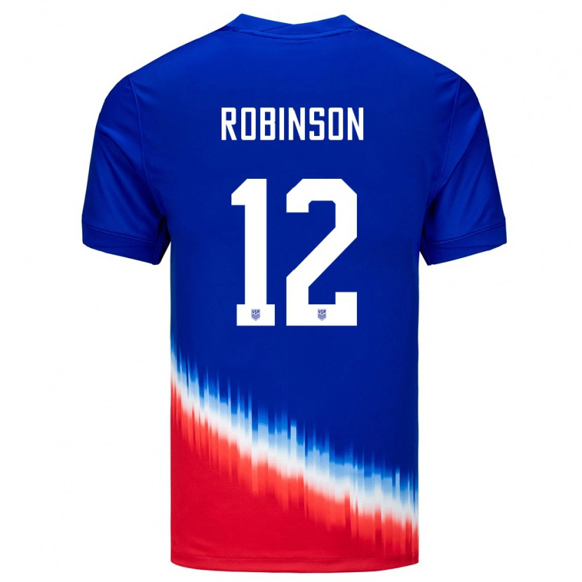 Danxen Homme Maillot États-Unis Miles Robinson #12 Bleu Tenues Extérieur 24-26 T-Shirt