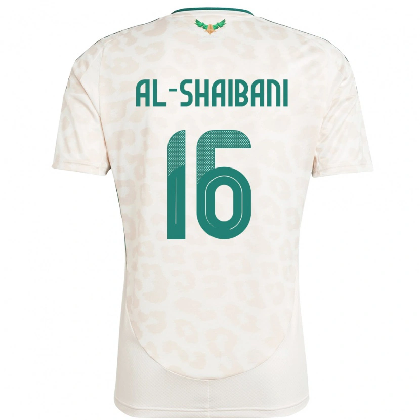Danxen Homme Maillot Arabie Saoudite Asrar Al Shaibani #16 Blanc Tenues Extérieur 24-26 T-Shirt