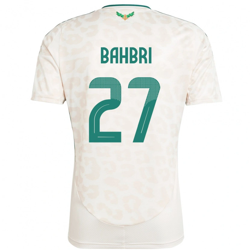 Danxen Homme Maillot Arabie Saoudite Hatan Bahbri #27 Blanc Tenues Extérieur 24-26 T-Shirt