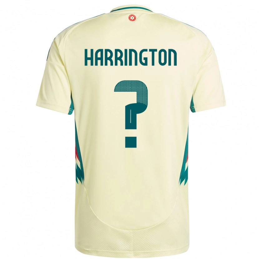Danxen Homme Maillot Pays De Galles Theo Harrington #0 Beige Jaune Tenues Extérieur 24-26 T-Shirt