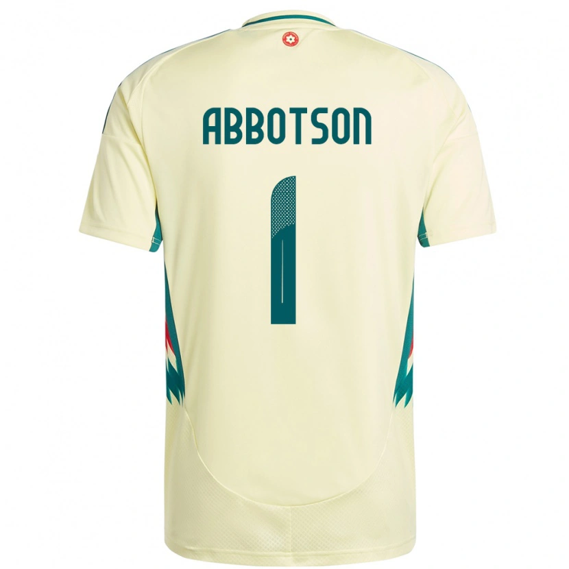 Danxen Homme Maillot Pays De Galles Oscar Abbotson #1 Beige Jaune Tenues Extérieur 24-26 T-Shirt