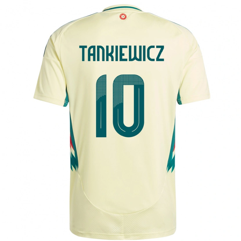 Danxen Homme Maillot Pays De Galles Rob Tankiewicz #10 Beige Jaune Tenues Extérieur 24-26 T-Shirt