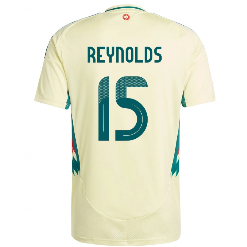 Danxen Homme Maillot Pays De Galles Oliver Reynolds #15 Beige Jaune Tenues Extérieur 24-26 T-Shirt