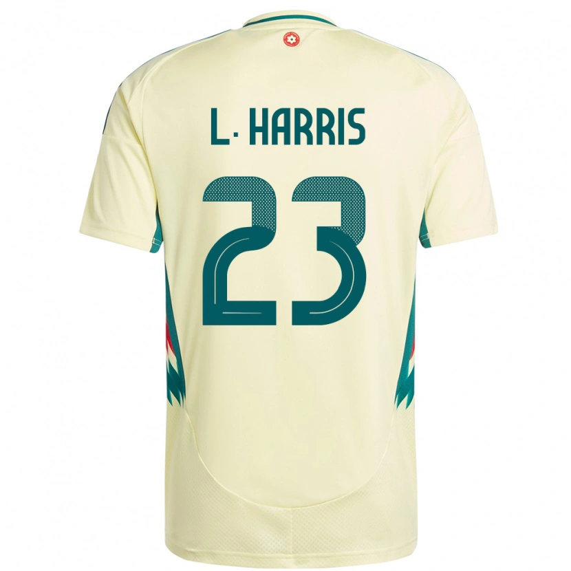 Danxen Homme Maillot Pays De Galles Luke Harris #23 Beige Jaune Tenues Extérieur 24-26 T-Shirt