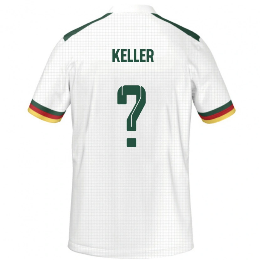 Danxen Homme Maillot Cameroun Stephane Keller #0 Blanc Tenues Extérieur 24-26 T-Shirt