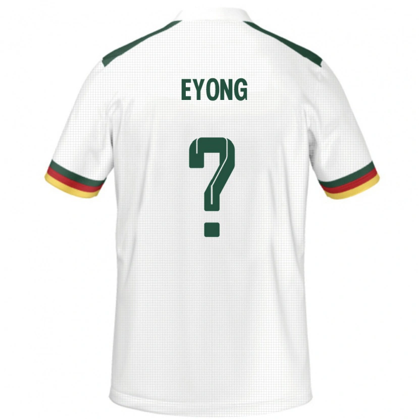 Danxen Homme Maillot Cameroun Etta Eyong #0 Blanc Tenues Extérieur 24-26 T-Shirt