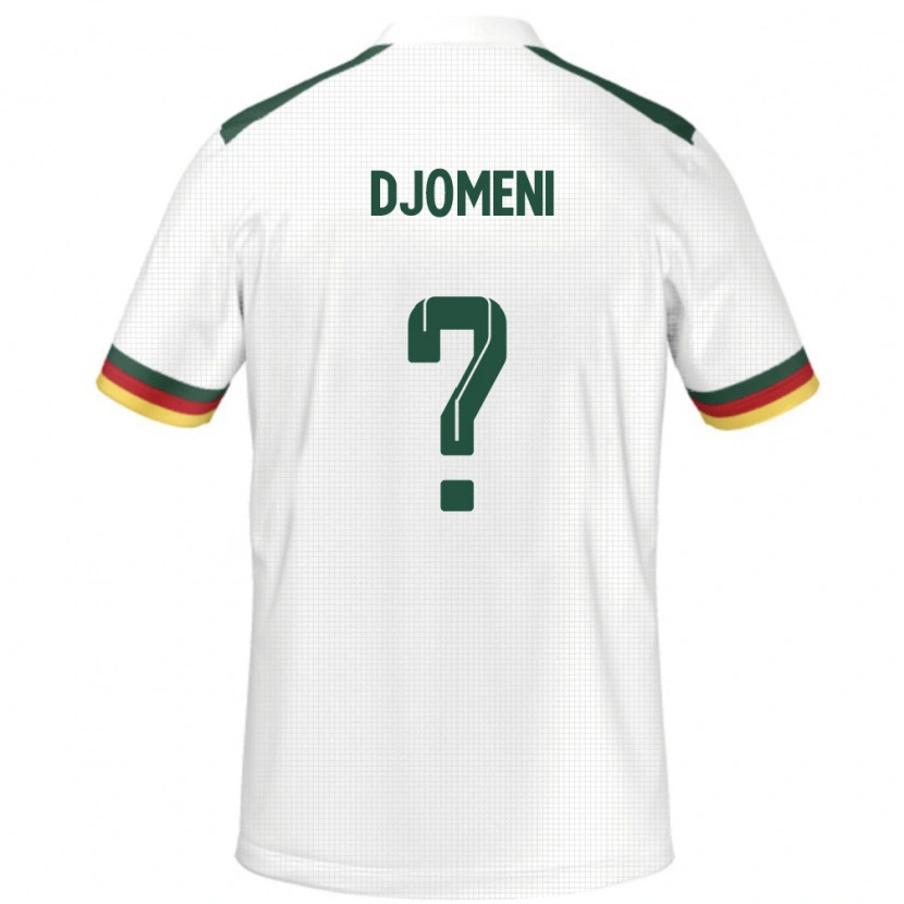 Danxen Homme Maillot Cameroun Eric Djomeni #0 Blanc Tenues Extérieur 24-26 T-Shirt