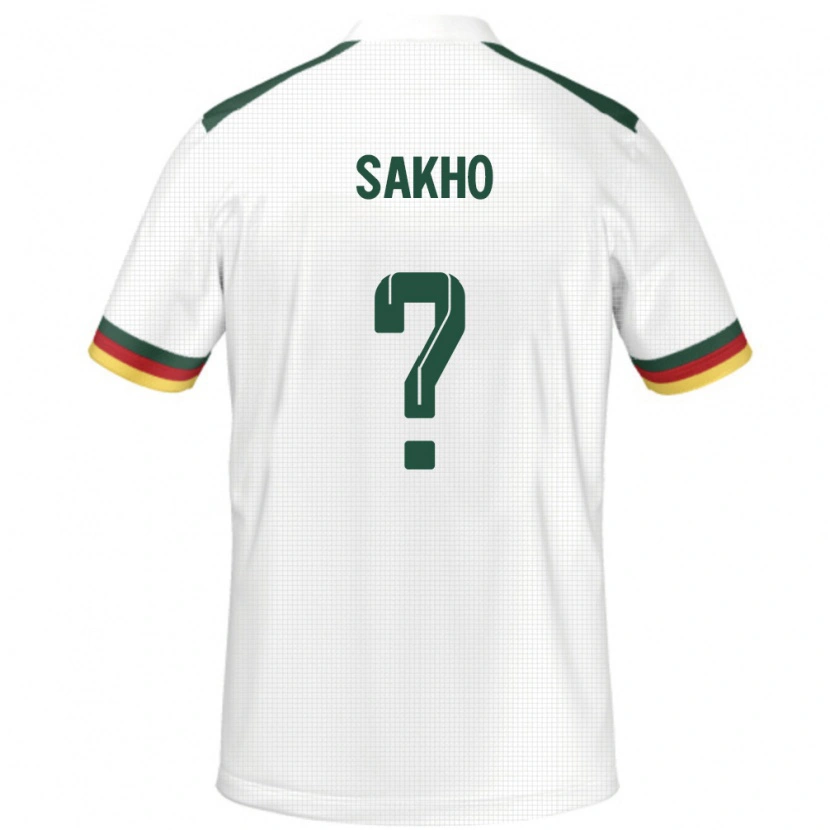 Danxen Homme Maillot Cameroun Tyrone Sakho #0 Blanc Tenues Extérieur 24-26 T-Shirt