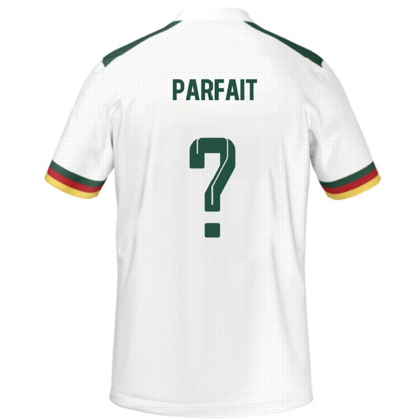 Danxen Homme Maillot Cameroun Kegni Parfait #0 Blanc Tenues Extérieur 24-26 T-Shirt