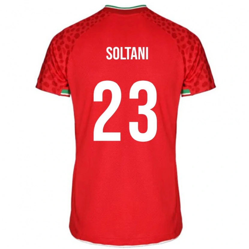 Danxen Homme Maillot Iran Raouf Soltani #23 Rouge Tenues Extérieur 24-26 T-Shirt
