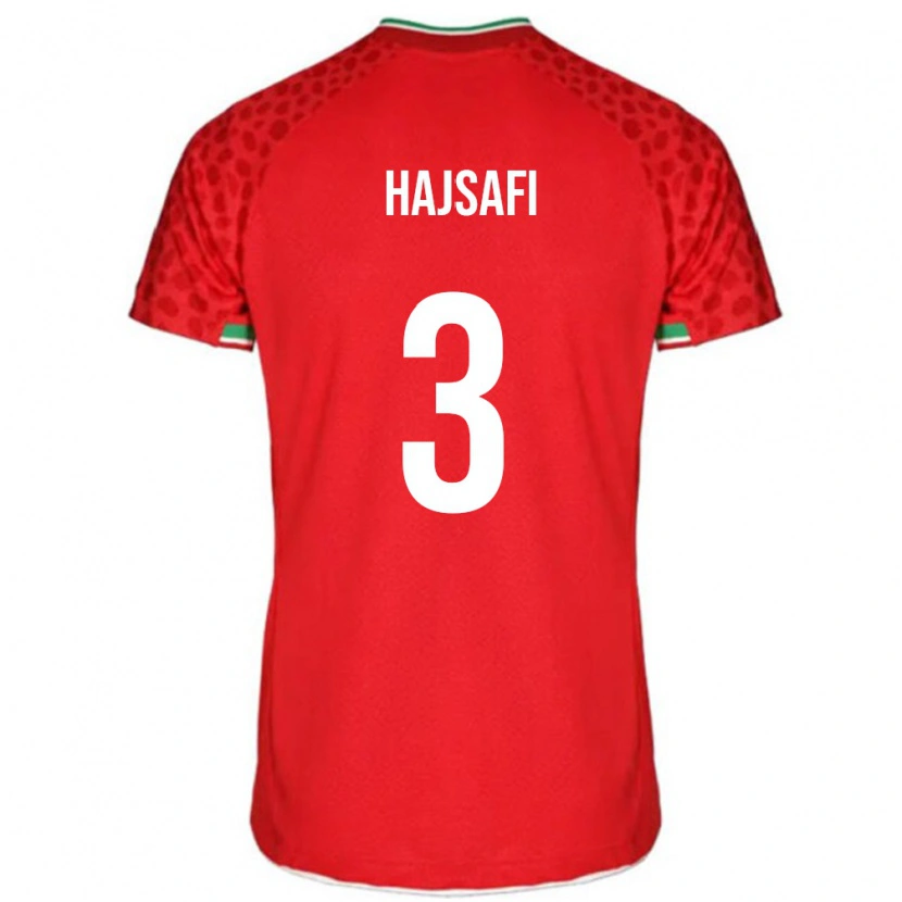 Danxen Homme Maillot Iran Ehsan Hajsafi #3 Rouge Tenues Extérieur 24-26 T-Shirt