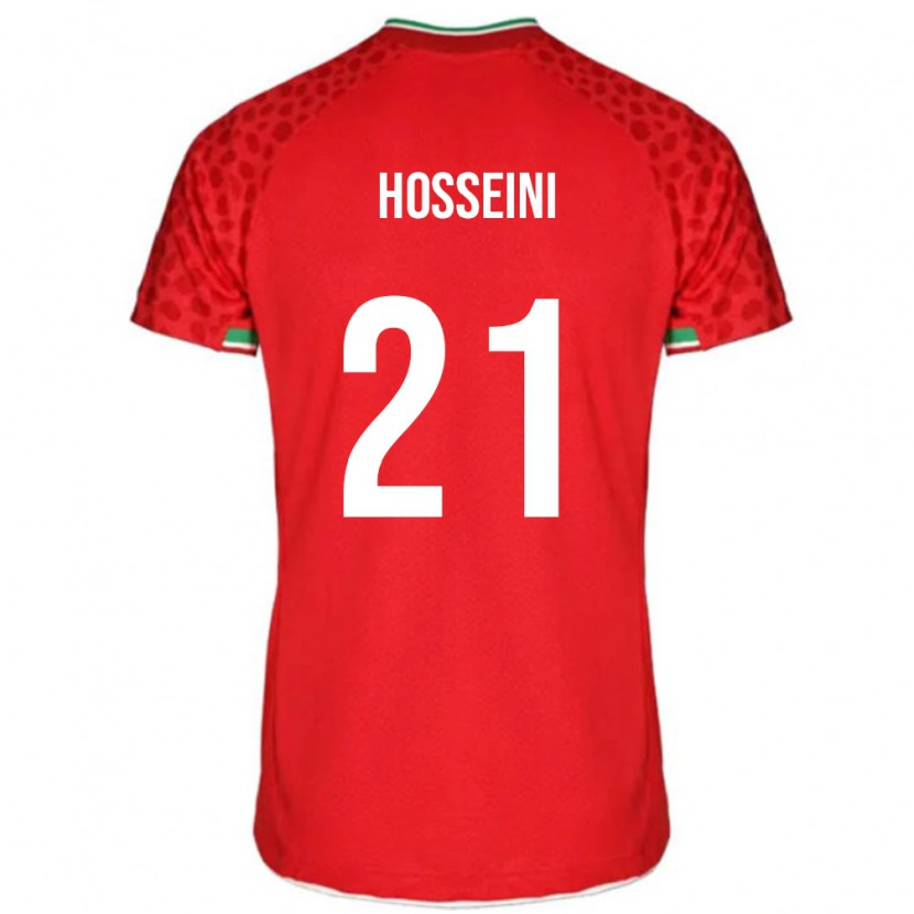 Danxen Homme Maillot Iran Majid Hosseini #21 Rouge Tenues Extérieur 24-26 T-Shirt