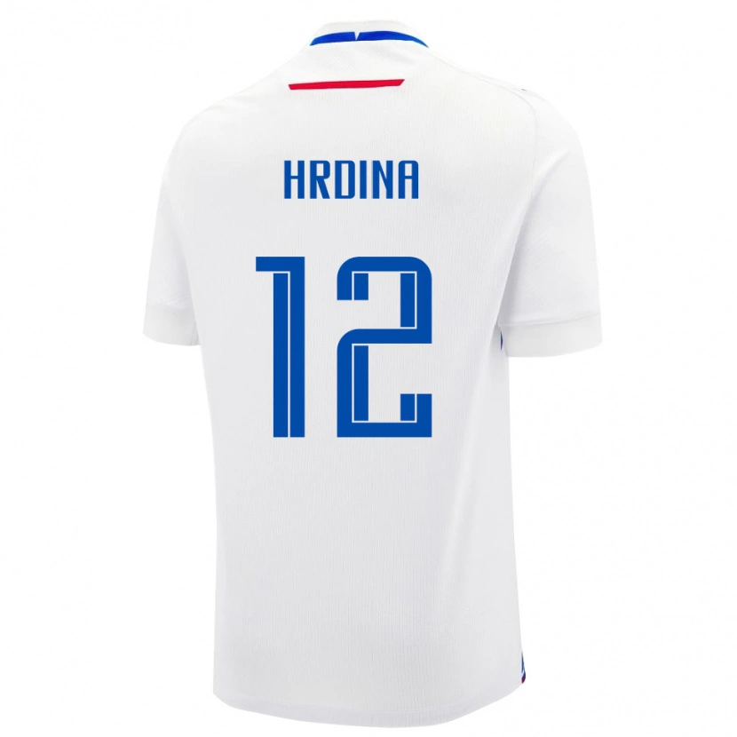 Danxen Homme Maillot Slovaquie Adam Hrdina #12 Blanc Tenues Extérieur 24-26 T-Shirt