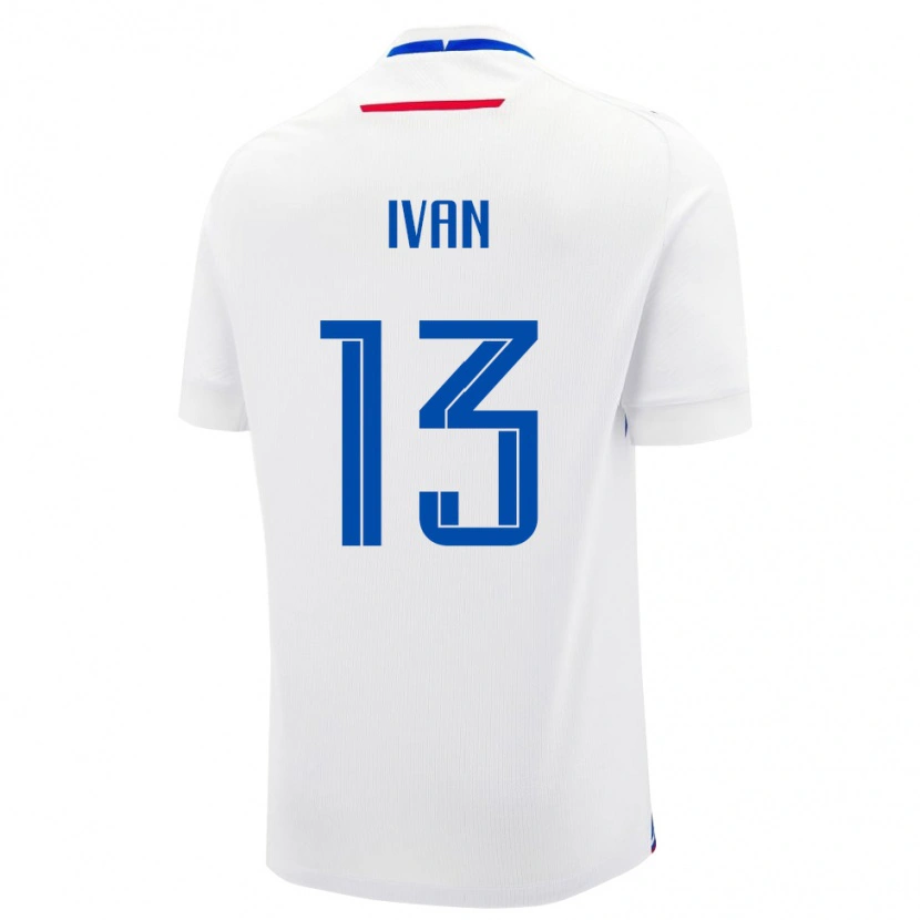 Danxen Homme Maillot Slovaquie Matus Ivan #13 Blanc Tenues Extérieur 24-26 T-Shirt