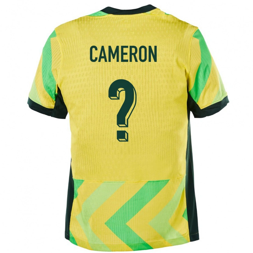 Danxen Femme Maillot Australie Jesse Cameron #0 Doré Tenues Domicile 24-26 T-Shirt