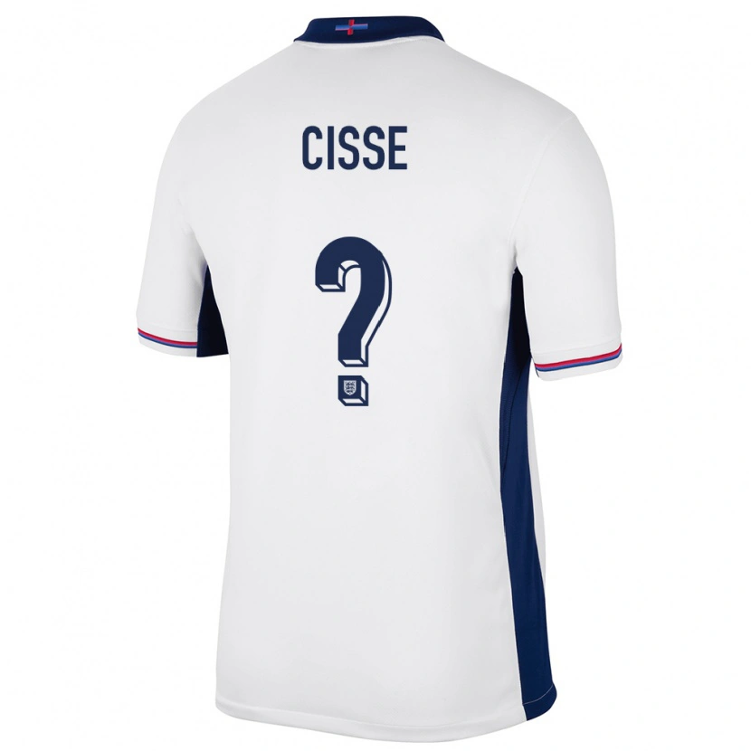 Danxen Femme Maillot Angleterre Ben Cisse #0 Blanc Tenues Domicile 24-26 T-Shirt