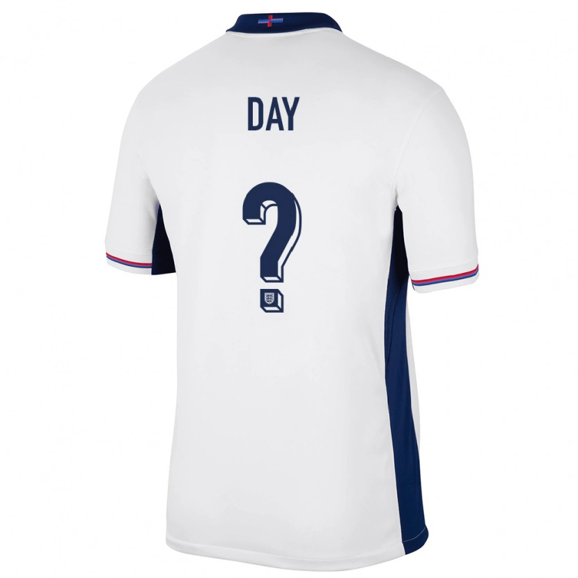 Danxen Femme Maillot Angleterre Frankie Day #0 Blanc Tenues Domicile 24-26 T-Shirt