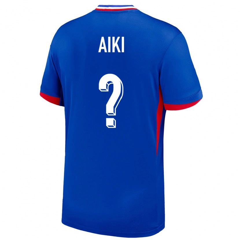 Danxen Femme Maillot France Ayman Aiki #0 Bleu Tenues Domicile 24-26 T-Shirt
